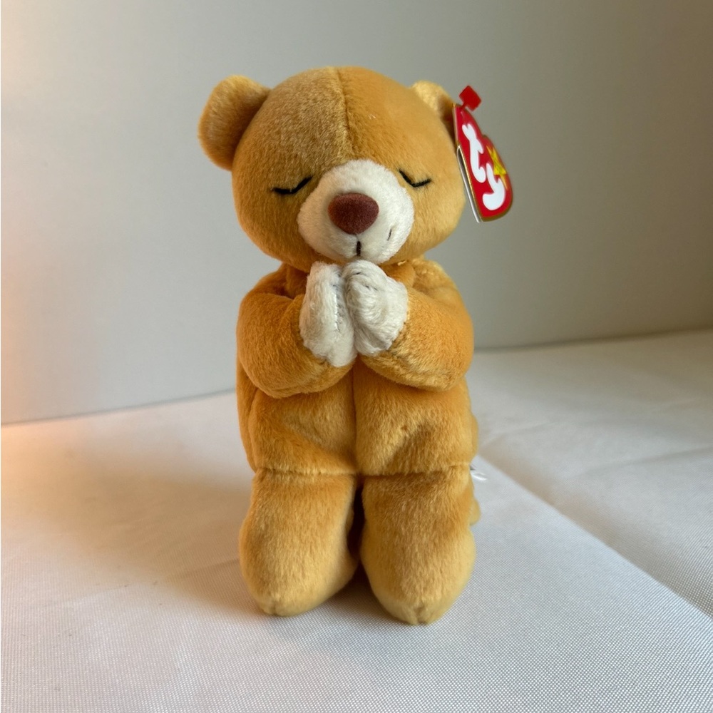 Iconic Hope Praying Bear 🐻Kneeling Bear Ty Beanie Baby🐻